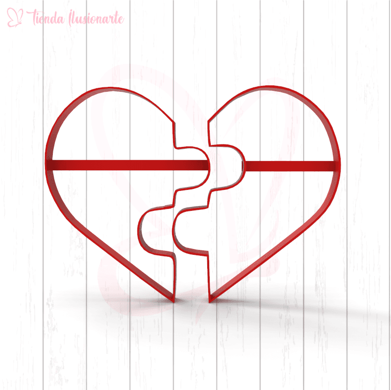 Corazón rompecabezas - San Valentín