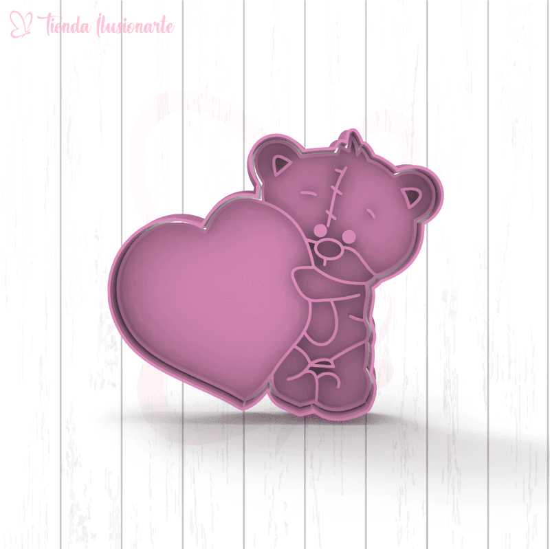Oso con corazón - San Valentín