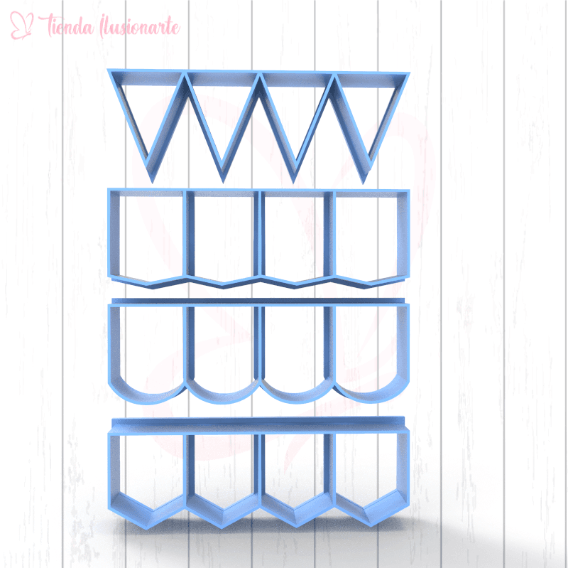 Set banderines x4