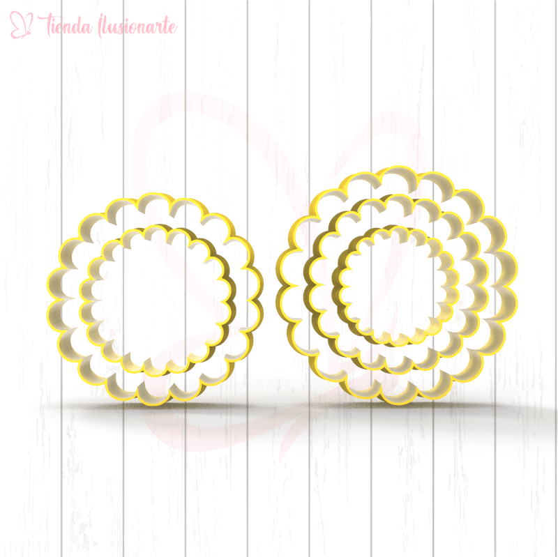 Set circulos rizados