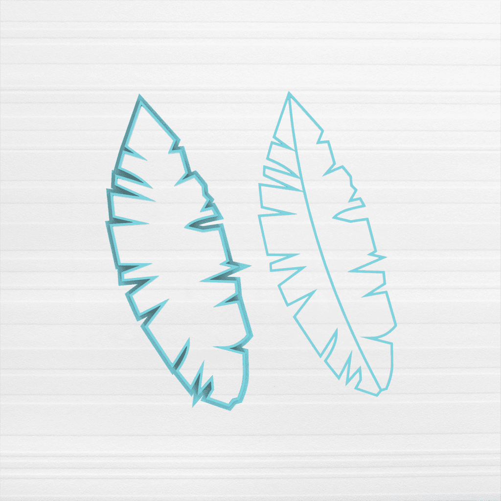 Hoja Monstera Alargada