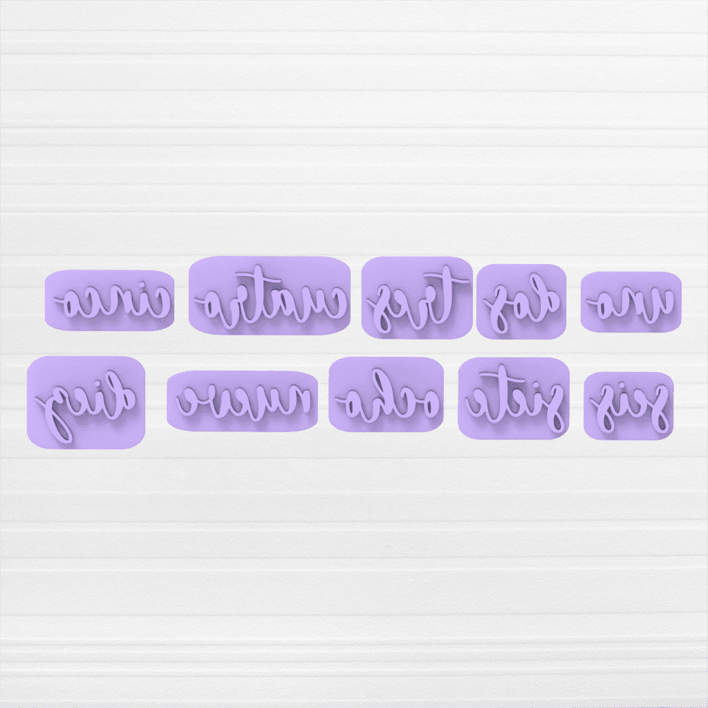 Stamps Números en Letras