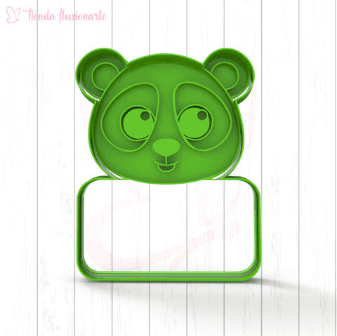 Oso Panda con cartel