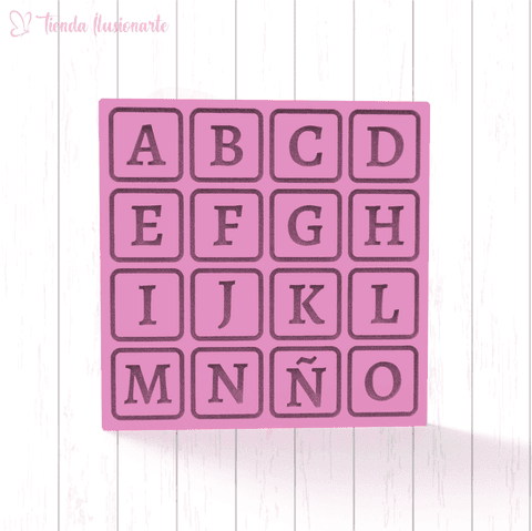 Placa Stamp ABC