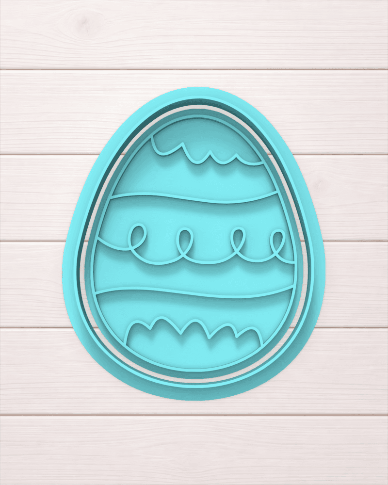 Huevo de pascuas con lineas